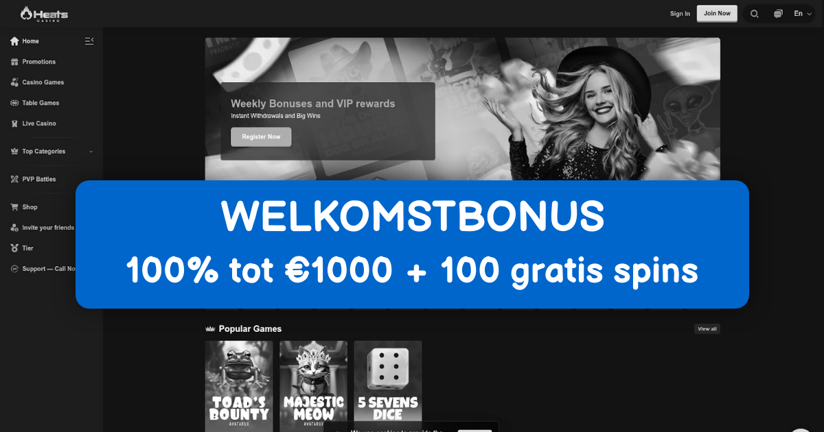 Heats Casino: Beste Online Gokkasten in Nederland